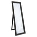 Veronica Wooden Floor Mirror In Black