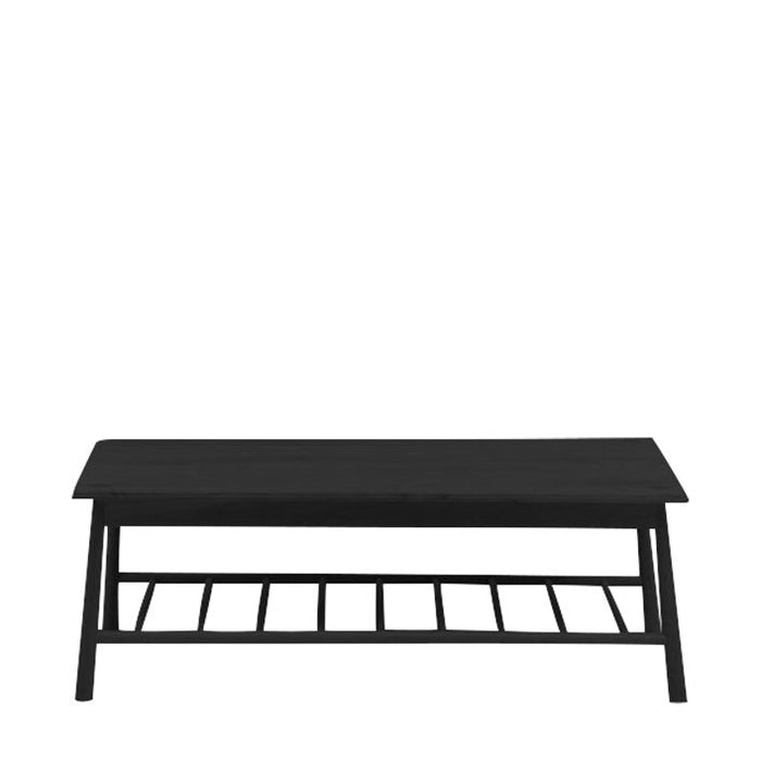 Oslo Modern Scandi Black Oak Coffee Table ( Due In 29/11/24 )