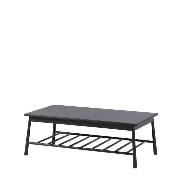 Oslo Modern Scandi Black Oak Coffee Table ( Due In 29/11/24 )