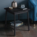 Ludovica Side Table, Black Solid Oak, Square Top