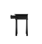 Oslo Modern Scandi Black Oak Bedside Table  with Drawer - Sleek Bedroom Accent