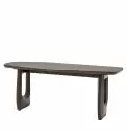 Havana Curved Dining Bench, Walnut Mango Wood