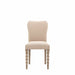 Arona Contemporary Dining Chair Cream Fabric Oak Legs