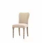 Arona Contemporary Cream Fabric Dining Chair ( Due back In 08/11/24 )