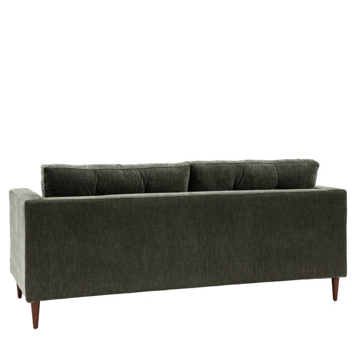 Devon Forest Green Fabric 3 Seater Sofa