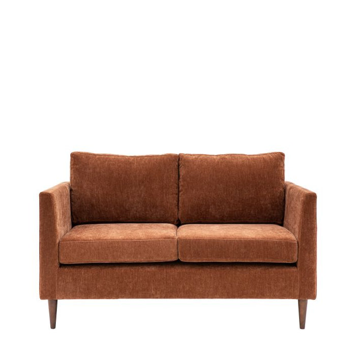 Charlesville Rust Fabric 2-Seater Sofa