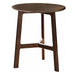 Naples Side Table, Walnut, Round