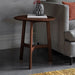 Naples Side Table, Walnut, Round