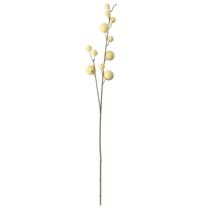 Artificial Pom Pom Spray in Ivory ( Due Back In 04/11/24 )