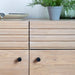 Hirataka Sideboard, Slatted Natural Oak, 2 Doors, 3 Drawers