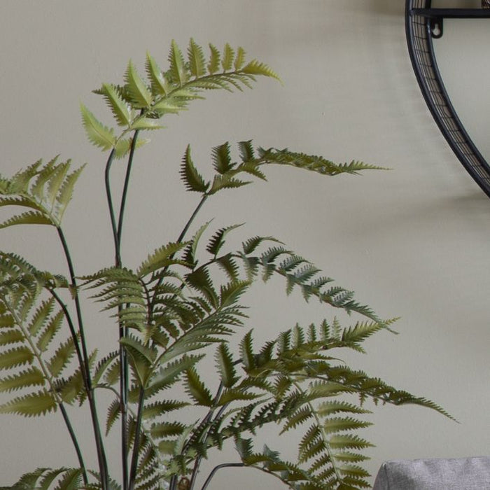 Artificial Potted Fern in Cement Pot - Small ( Due Back In 10/11/24 )