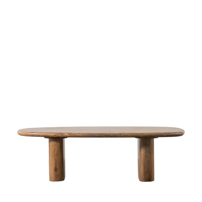 Nagano Coffee Table, Natural Solid Mango Wood