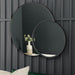 Modern Black Double-Circle Wall Mirror – Sleek Design & Artistic Appeal - Decor interiors