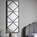 Modern Black Geometric Wall Mirror – Glass & Iron Frame - Decor interiors