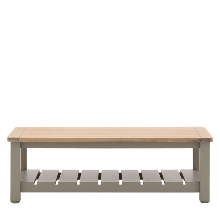 Giorgia Coffee Table, Storage Shelf, Oak Top ( Due Back In 13/12/24 )