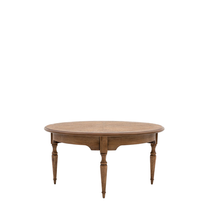 Emma Mindi Coffee Table, Natural Wood, Round Top