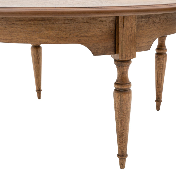 Emma Mindi Coffee Table, Natural Wood, Round Top