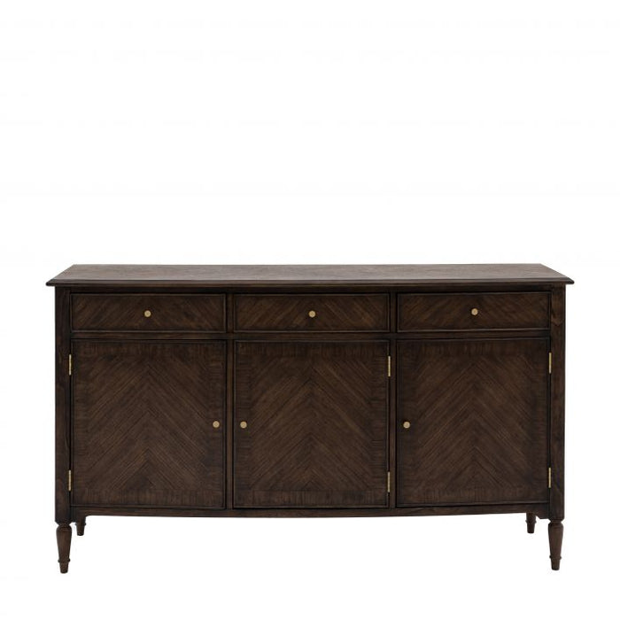 Sara Large Wooden Sideboard, 3 Door, 3 Drawer, Brown