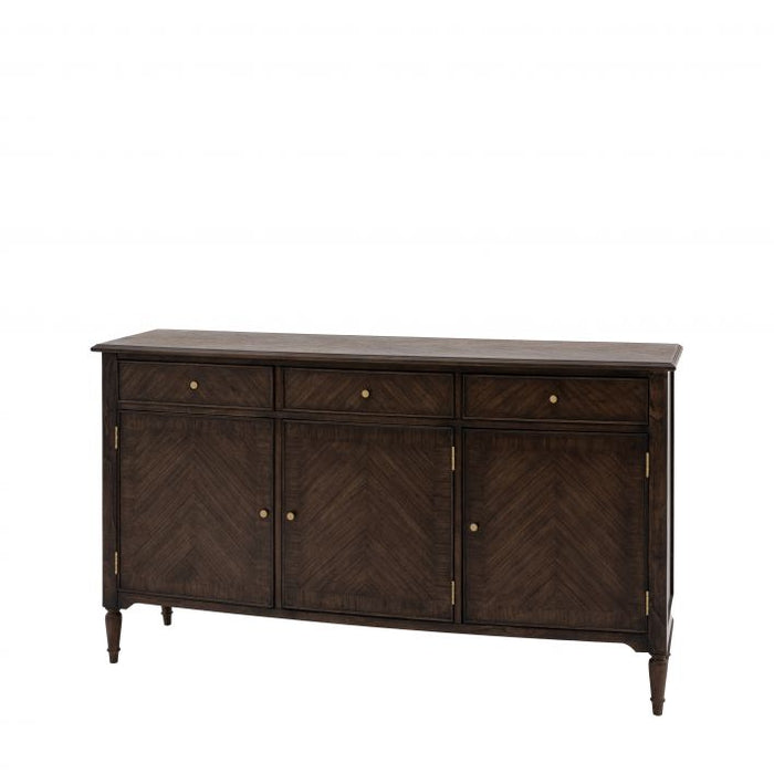 Sara Large Wooden Sideboard, 3 Door, 3 Drawer, Brown