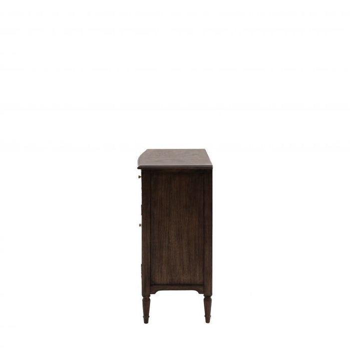 Sara Small Wooden Sideboard, 2 Door, 2 Drawer, Brown