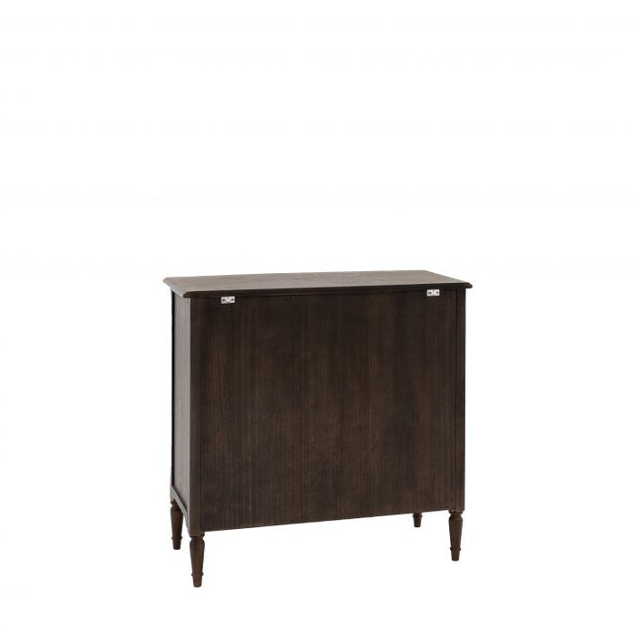 Sara Small Wooden Sideboard, 2 Door, 2 Drawer, Brown