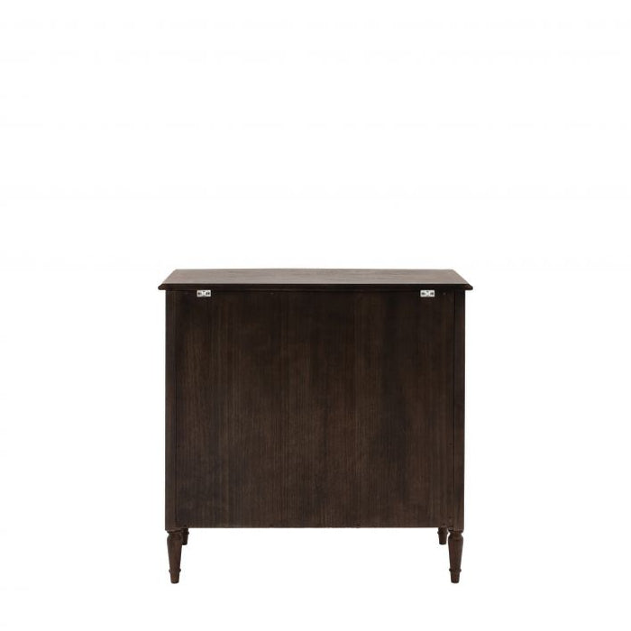 Sara Small Wooden Sideboard, 2 Door, 2 Drawer, Brown