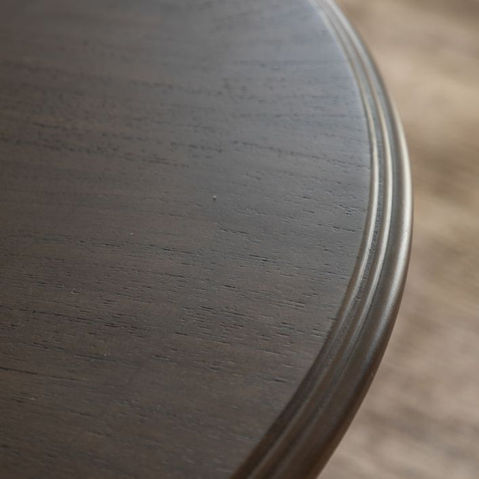 Cristina Coffee Table, Dark Wood, Round Top