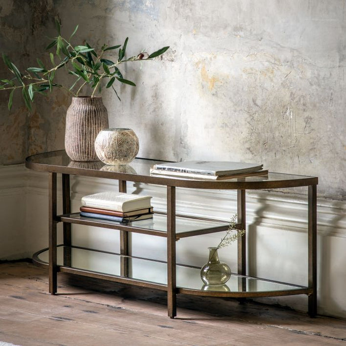 Laura Metal Media Unit in Bronze ( Due back In 28/11/24 )