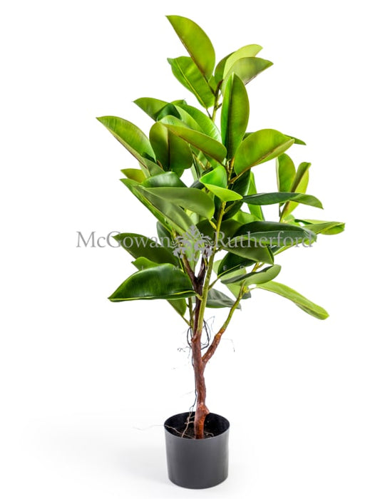 Artificial Large Artificial Potted Rubber Plant - 115 x 75 cm