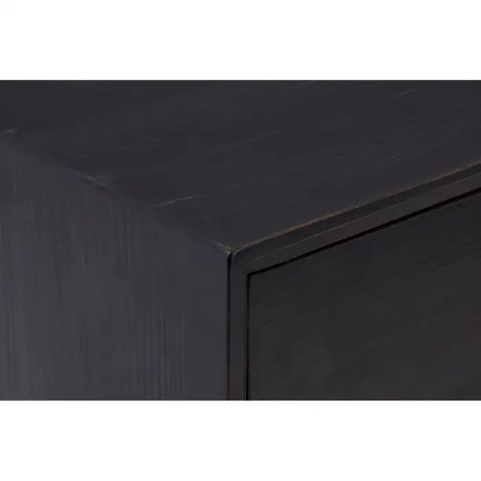 Madsen Wood & Glass Cabinet In Black