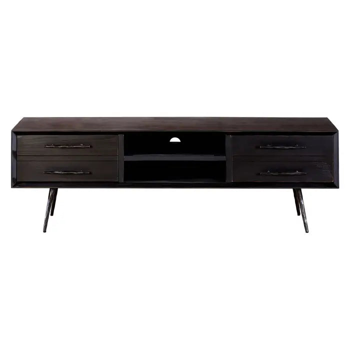 Madsen Iron & Wood Media Unit In Black