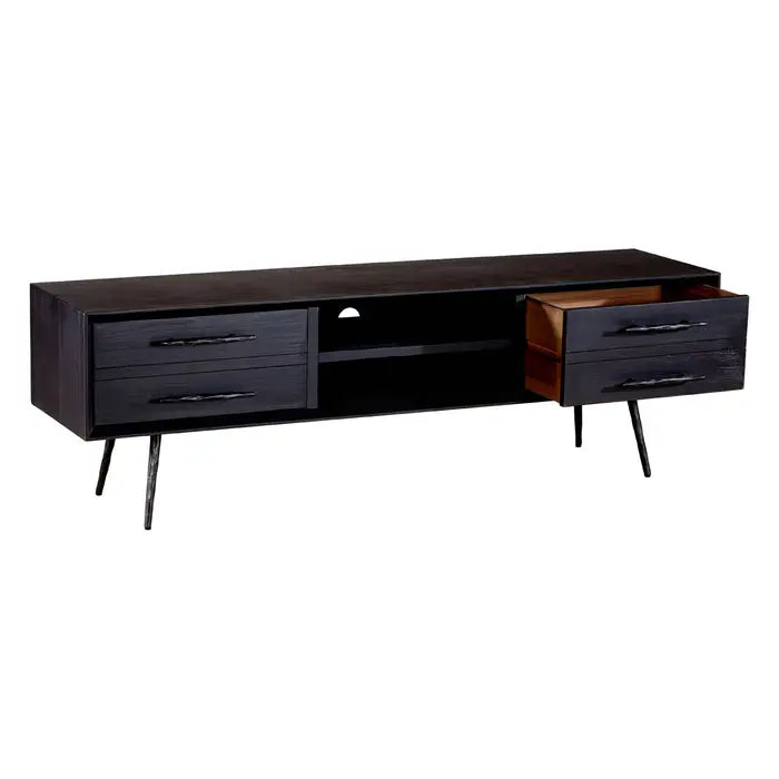 Madsen Iron & Wood Media Unit In Black