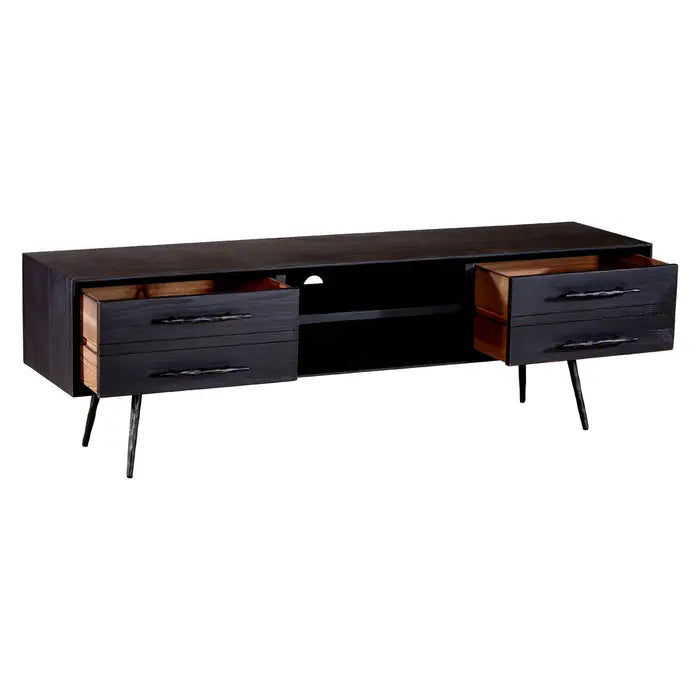 Madsen Iron & Wood Media Unit In Black