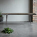 Mason Indoor Bench, Stone Grey Oak, Iron Legs