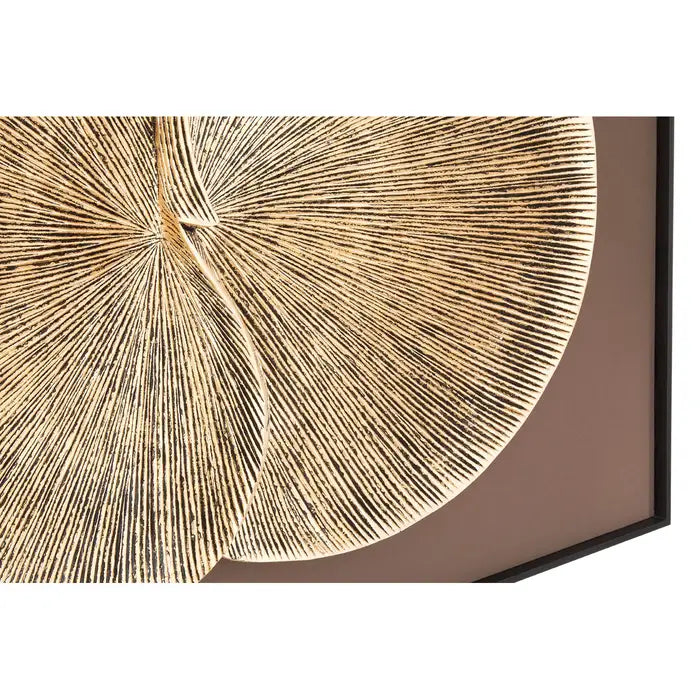 Modello Gold Finish Wood Panel Wall Art