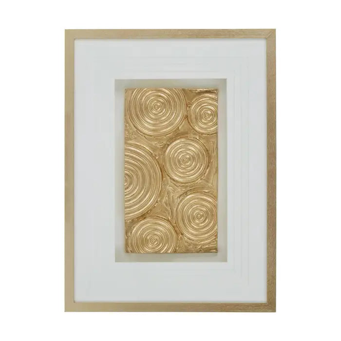 Disc Design Wall Art In Cream