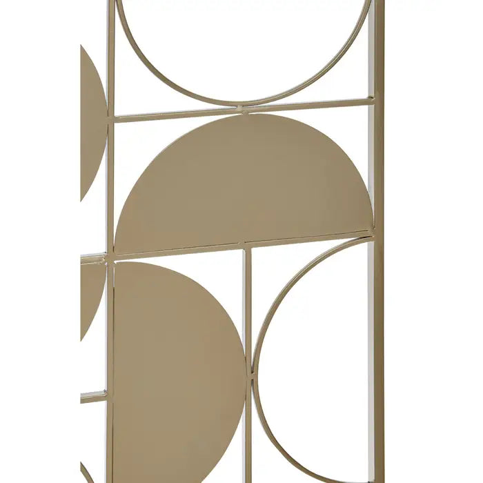 Trento Gold Finish Semicircle Iron Wall Art