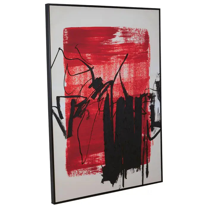 Astratto Red And Black Wall Art