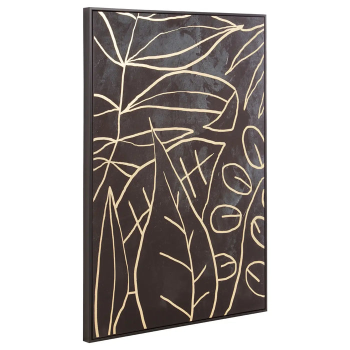 Astratto Canvas Black Wood Frame Wall Art