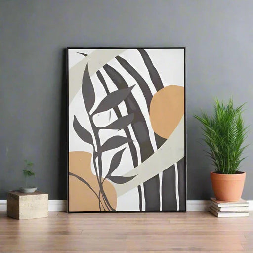 Contemporary Abstract Canvas Wall Art – Neutral Tones & Minimalist Design  