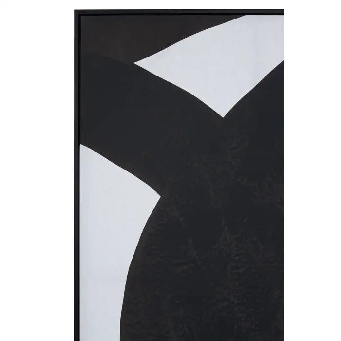 Striking Minimalist Canvas Wall Art – Bold Monochrome Abstract Design