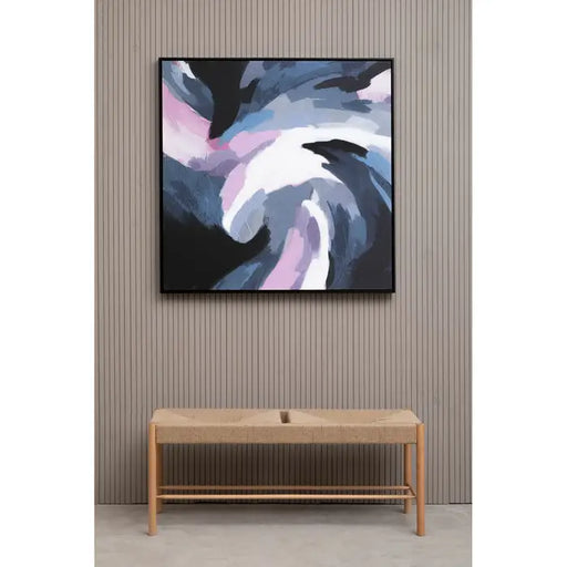 Vibrant Abstract Swirl Wall Art – Assorted Colours & Wooden Frame  