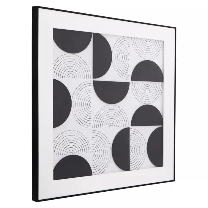 Nason MDF Wall Art In Black & White