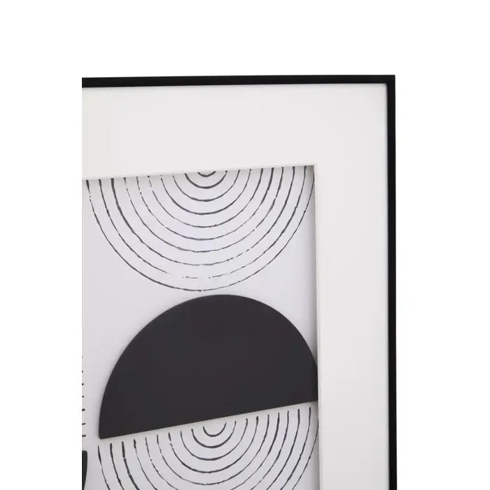 Nason MDF Wall Art In Black & White