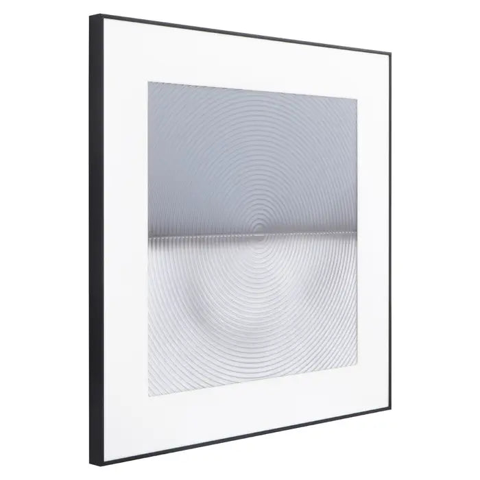 Nason Aluminium Wall Art In Grey & White