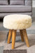 Kendari Stool With Dual Tone Faux Fur