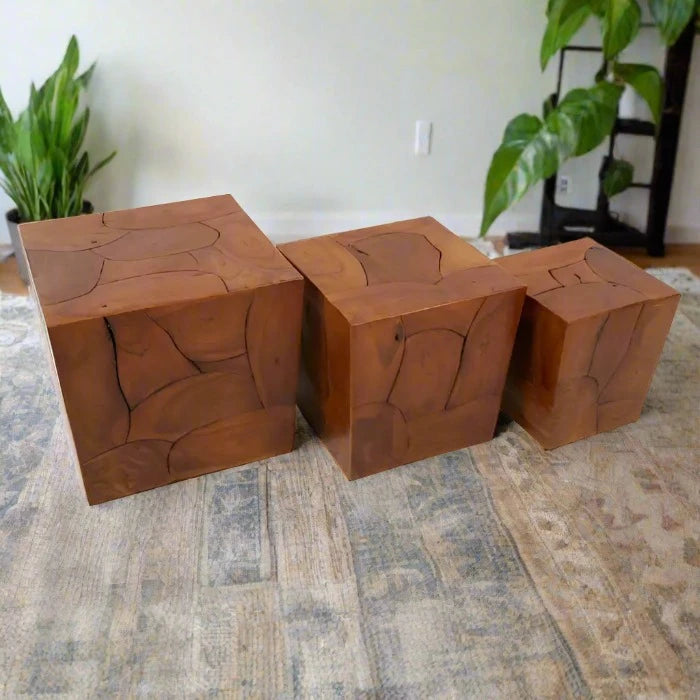 Surak Set of 3 Cuboid Stools