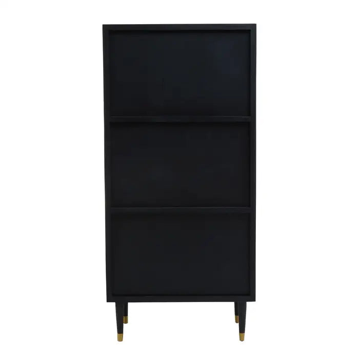 Malay Tall Wooden Cabinet In Black