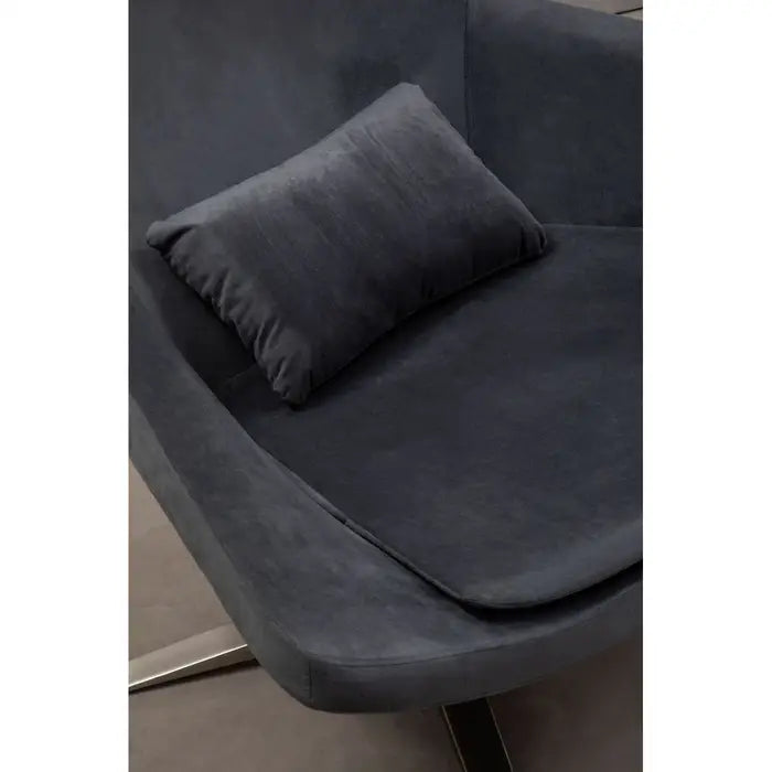 Kalo Grey Velvet Armchair / Accent Chair