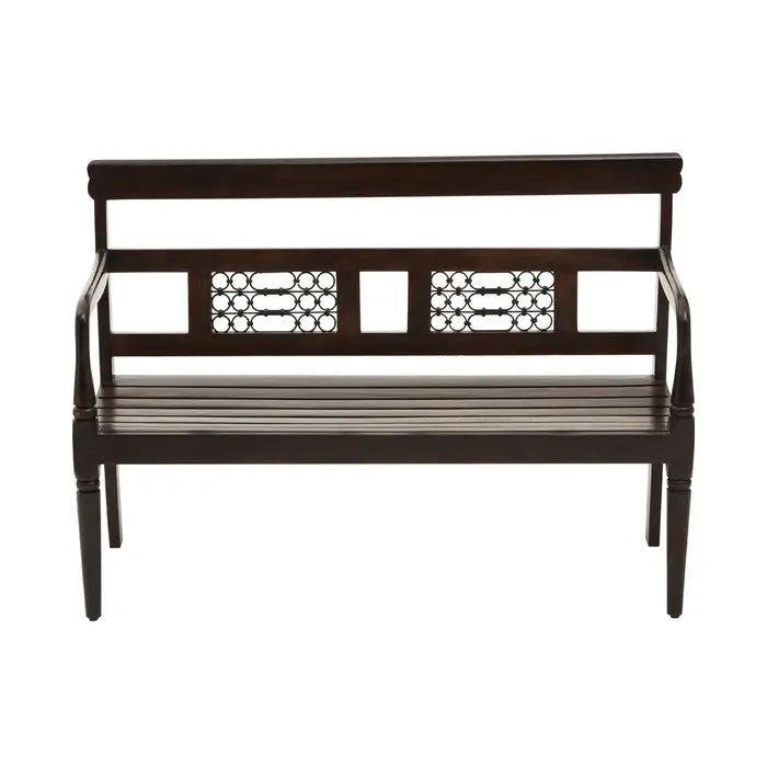 Srina Dark Sheesham Wood Bench